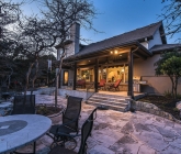 Evening back elevation