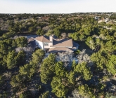 arial view back of home