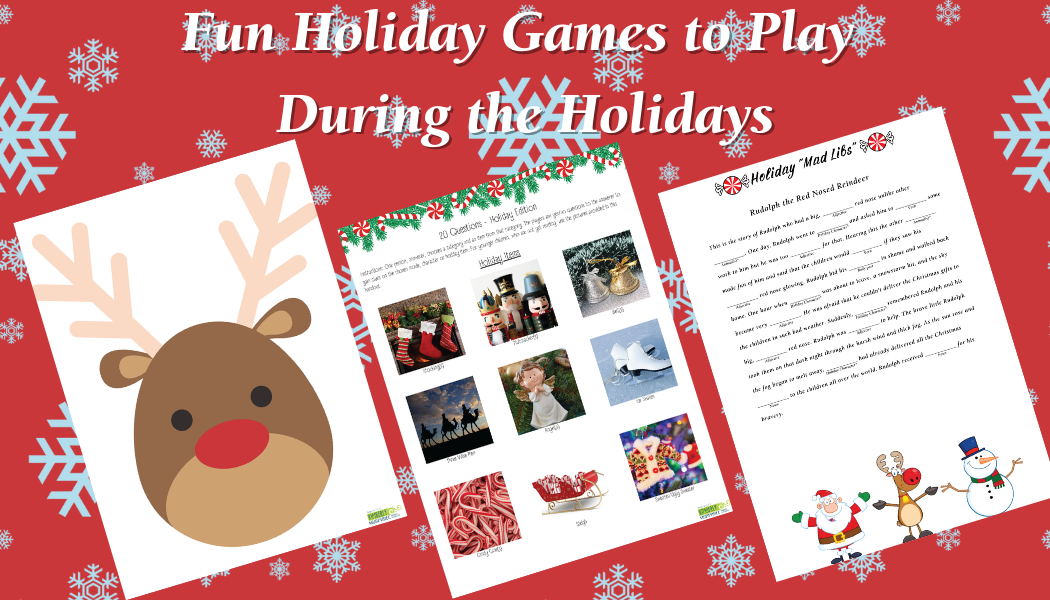 Fun Holiday games to play with kids, friends and family during the holidays