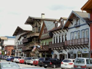 This an image of the Bavarian style village in Leavenworth, WA