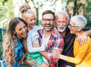 This is an image of a multi generational family.