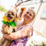 Guests attending Austin dog rescue event