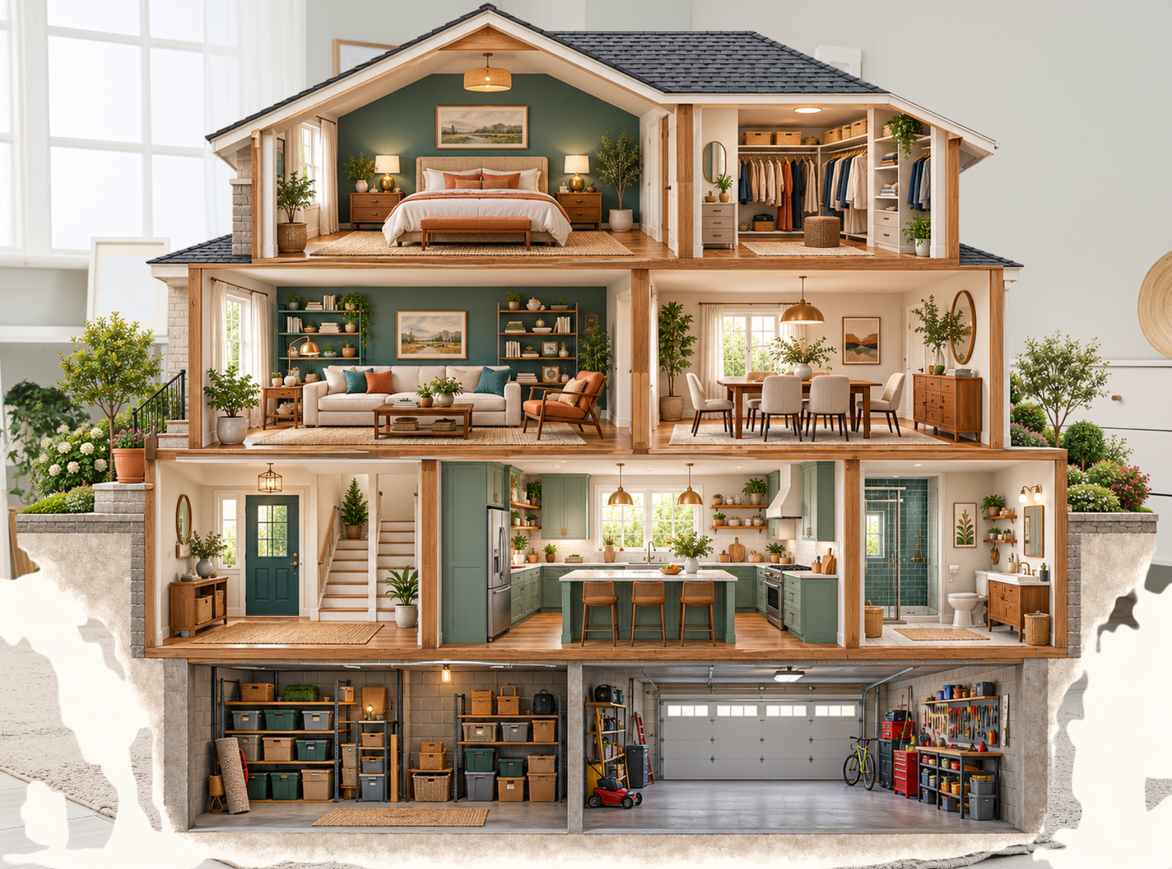 cutaway house